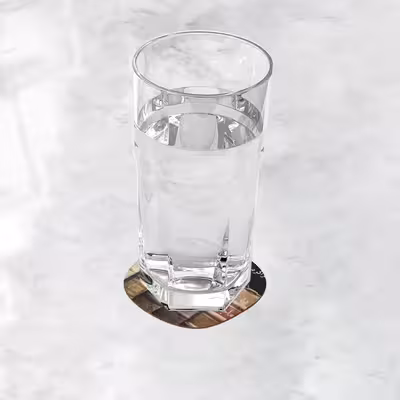 زیر لیوانی ترمه طراحان ایده مدل پنج دیوان کد trm029