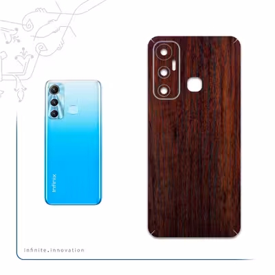 برچسب پوششی ماهوت مدل Red-Wood مناسب برای گوشی موبایل اینفینیکس Hot 11