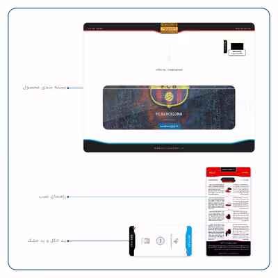 برچسب پوششی ماهوت مدل BARCELONA-2 مناسب برای تبلت مایکروسافت Surface Pro 2 2013