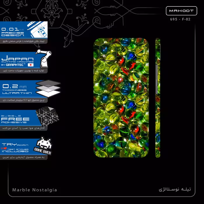 برچسب پوششی ماهوت مدل Marble Nostalgia-FullSkin مناسب برای گوشی موبایل ریلمی C11 2021