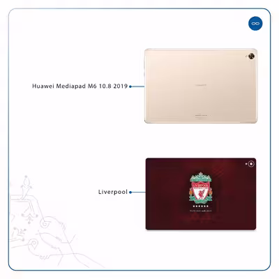 برچسب پوششی ماهوت مدل Liverpool مناسب برای تبلت هوآوی Mediapad M6 10.8 2019