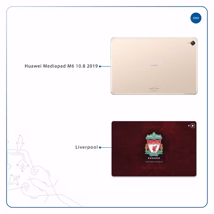 برچسب پوششی ماهوت مدل Liverpool مناسب برای تبلت هوآوی Mediapad M6 10.8 2019