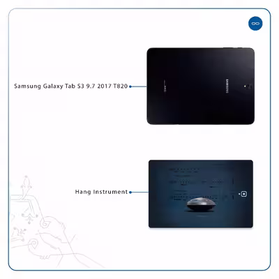 برچسب پوششی ماهوت مدل Hang Instrument مناسب برای تبلت سامسونگ Galaxy Tab S3 9.7 2017 T820