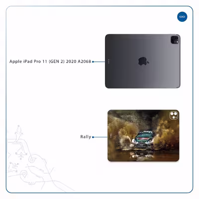 برچسب پوششی ماهوت مدل Rally مناسب برای تبلت اپل iPad Pro 11 (GEN 2) 2020 A2068
