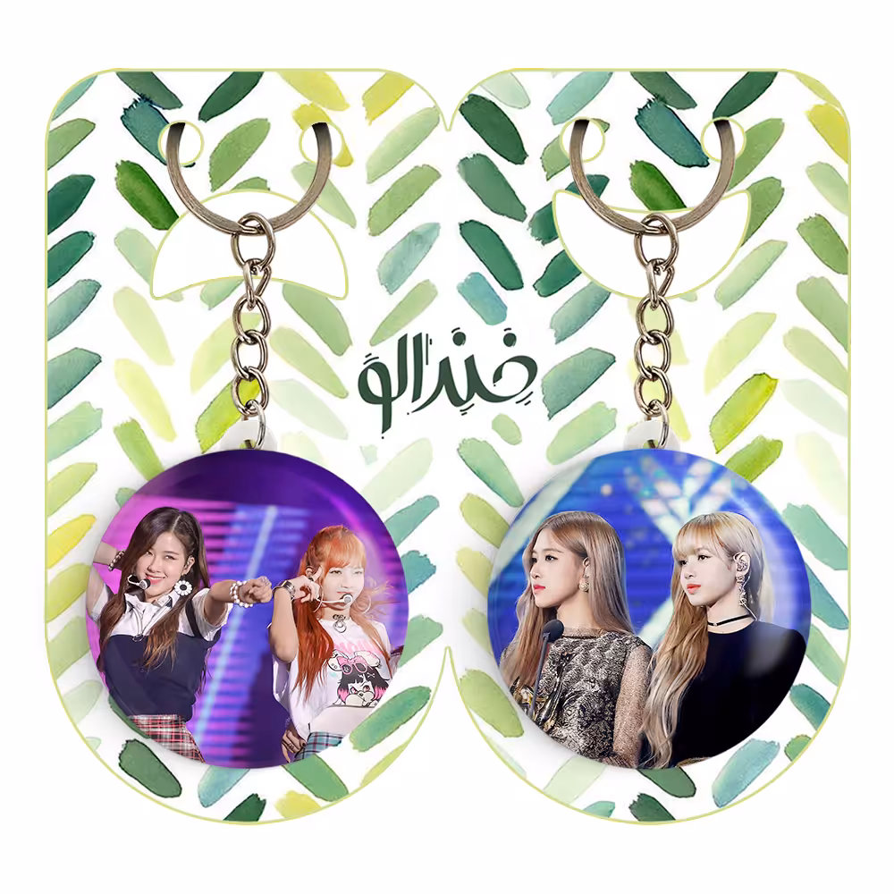 جاکلیدی خندالو مدل گروه بلک پینک کد 1451414513 مجموعه 2 عددی