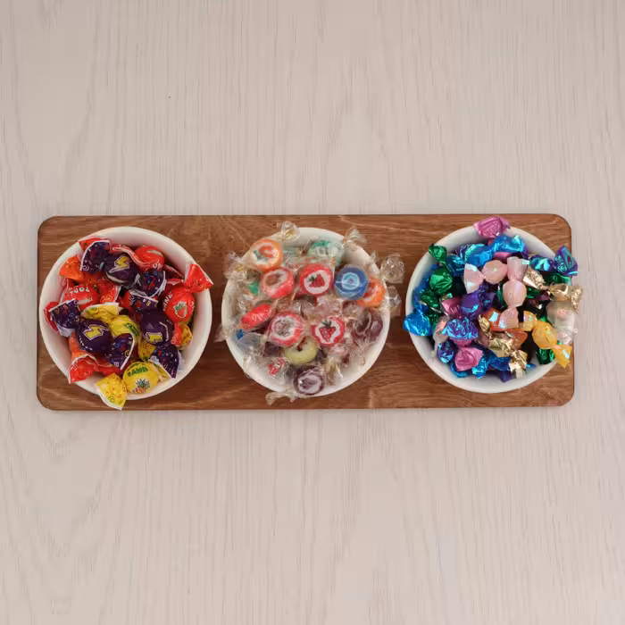 کاسه سرامیکی مدل S به همراه استند مجموعه 4 عددی