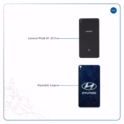 برچسب پوششی ماهوت مدل Hyundai-Logo مناسب برای تبلت لنوو Phab B1 2015