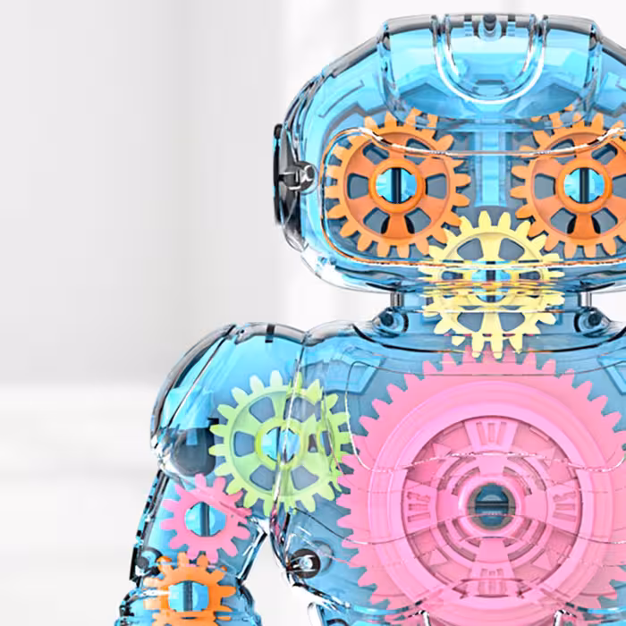 ربات طرح چرخ دنده ای مدل موزیکال Gear Robot