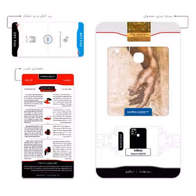 برچسب پوششی ماهوت مدل The Creation of Adam of MichelAnge مناسب برای گوشی موبایل اینفینیکس Smart 6 X657B