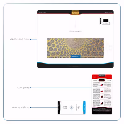 برچسب پوششی ماهوت مدل Iran-Tile2 مناسب برای تبلت ایسوس Zenpad 3S 10 2017 Z500KL