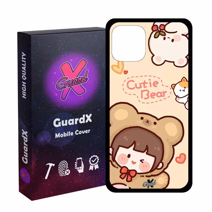 کاور گارد ایکس طرح خرسی مدل Glass10506 مناسب برای گوشی موبایل اپل iPhone 11 Pro