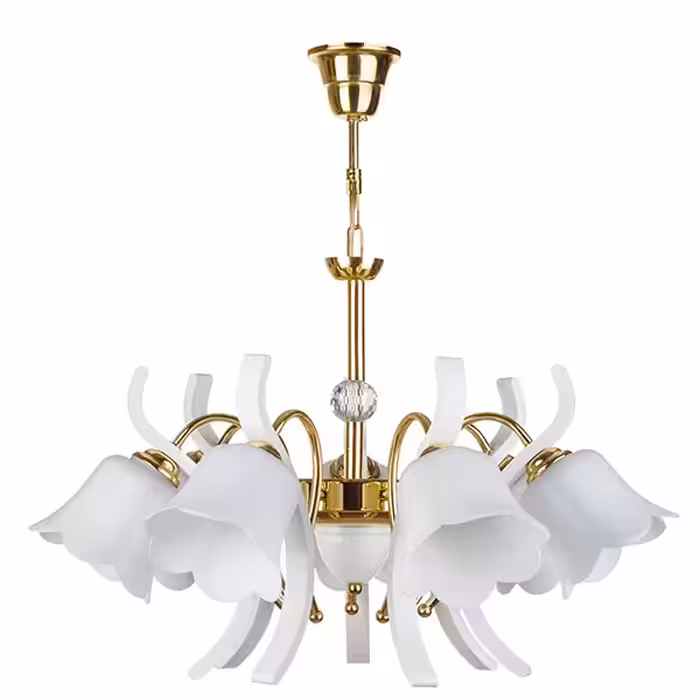 لوستر و چراغ دیواری چشمه نور کد A888/7-1-Pro مجموعه دو عددی