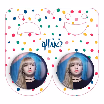 پیکسل خندالو مدل لیسا بلک پینک کد 14279 به همراه مگنت