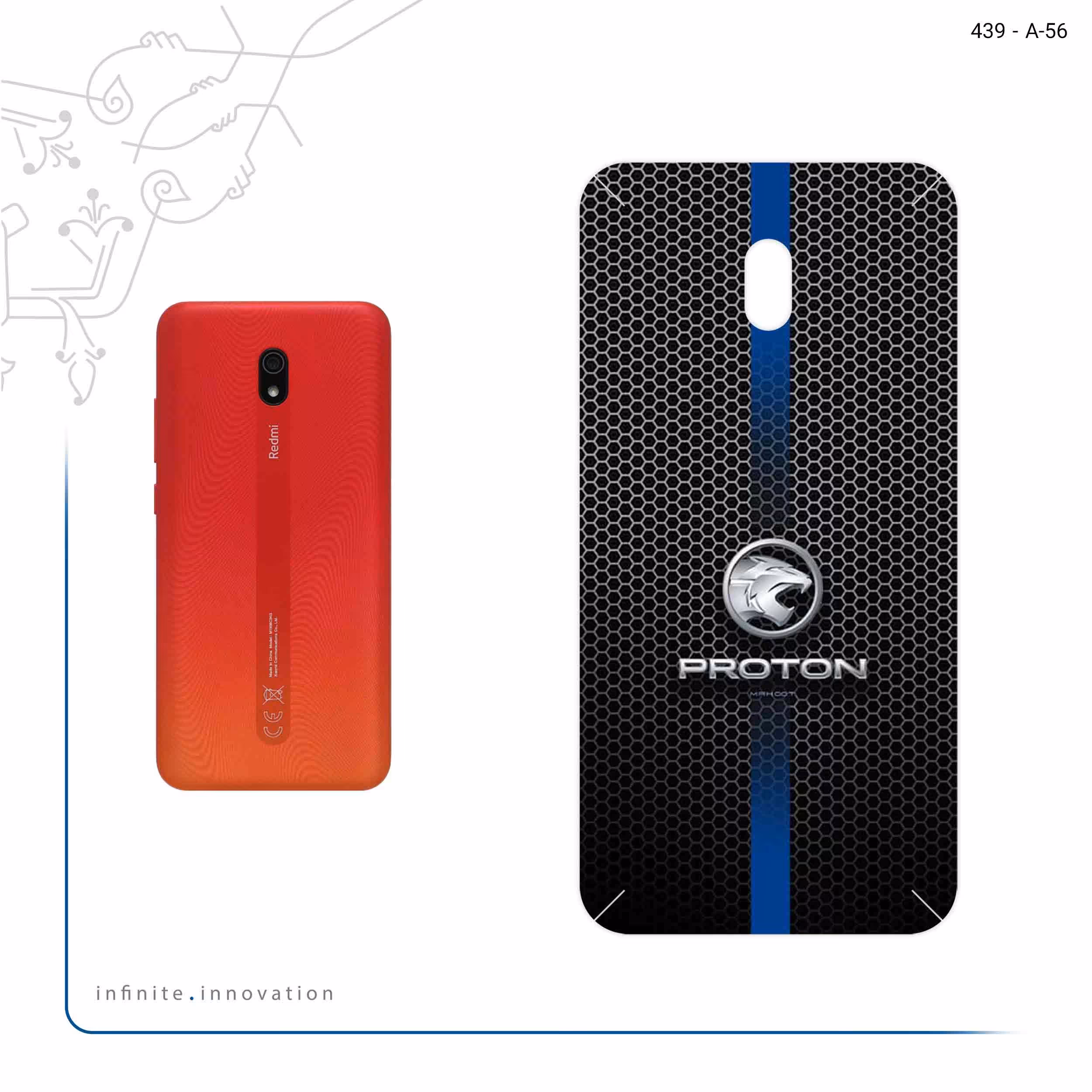 برچسب پوششی ماهوت مدل PROTON مناسب برای گوشی موبایل شیائومی Redmi 8A