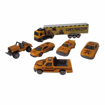 ماشین بازی مدل مهندسی راهسازی کد S230Y مجموعه 6 عددی