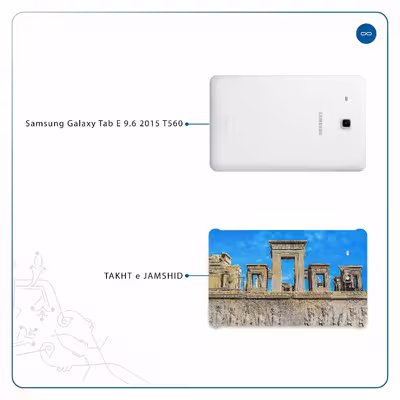 برچسب پوششی ماهوت مدل TAKHT-e-JAMSHID مناسب برای تبلت سامسونگ Galaxy Tab E 9.6 2015 T560