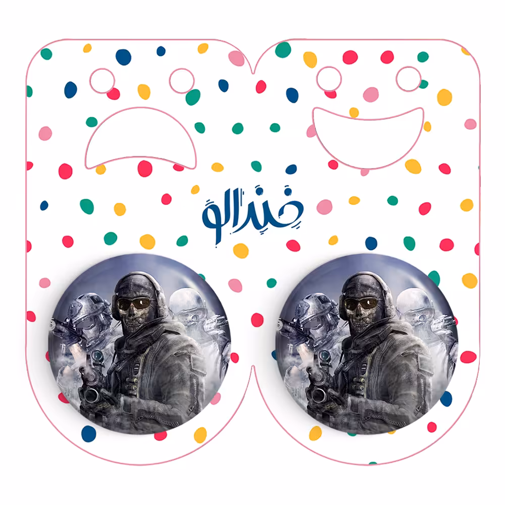 پیکسل خندالو مدل Call Of Duty کد 3853 به همراه مگنت