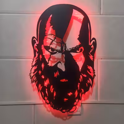 چراغ دیواری مدل خدای جنگ کریتوس