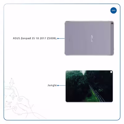 برچسب پوششی ماهوت مدل Jungle مناسب برای تبلت ایسوس Zenpad 3S 10 2017 Z500KL