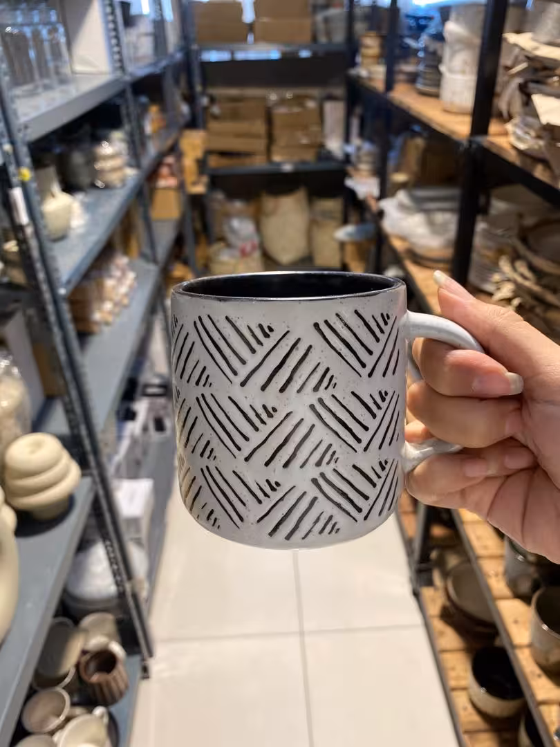 ماگ سفید رومی