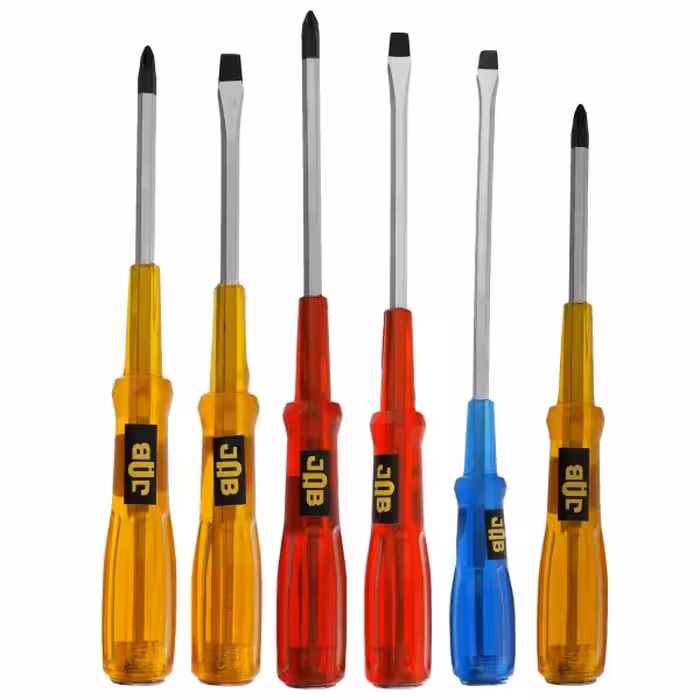 پیچ گوشتی ضربه خور جاب مدل JAB-66 مجموعه 6 عددی