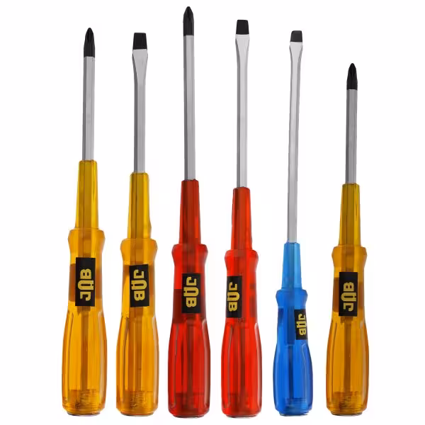 پیچ گوشتی ضربه خور جاب مدل JAB-66 مجموعه 6 عددی