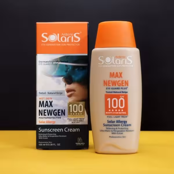 کرم ضد افتاب رنگی سولاریس SPF100 آردن 100 میلی لیتر رنگ طبیعی