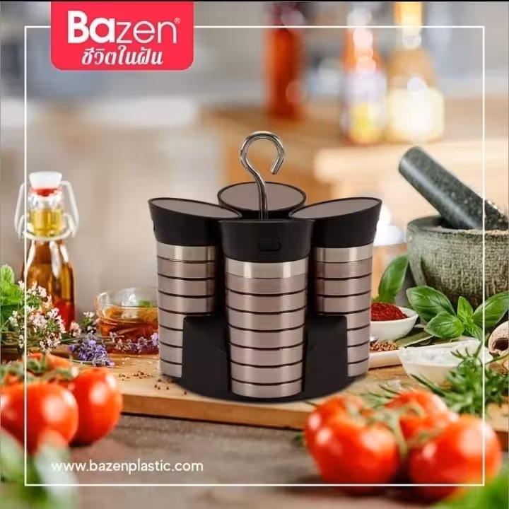 سرویس ادویه رومیزی استیل پرو