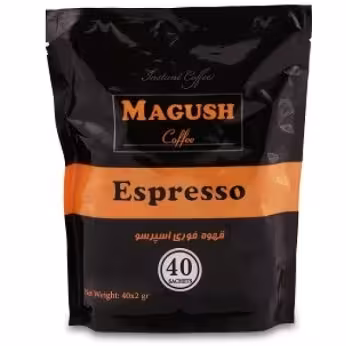 قهوه اسپرسو ماگوش 40 عددی پاکتی