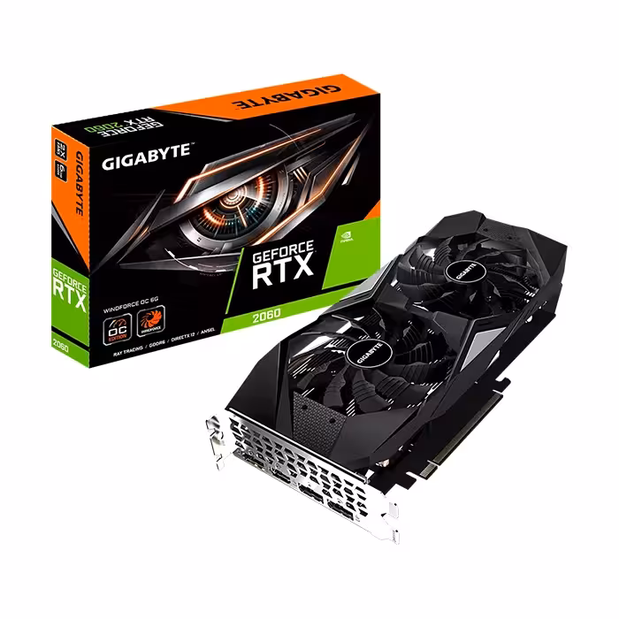 کارت گرافیک گیگابایت GeForce RTX 2060 WINDFORCE OC 6GB
