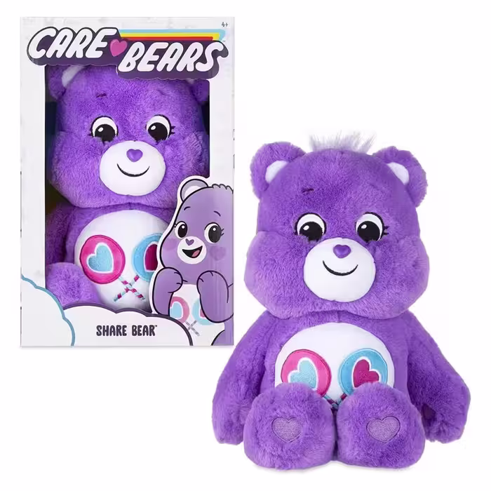 خرس پولیشی آبنباتی بنفش 28 سانتی Care Bears