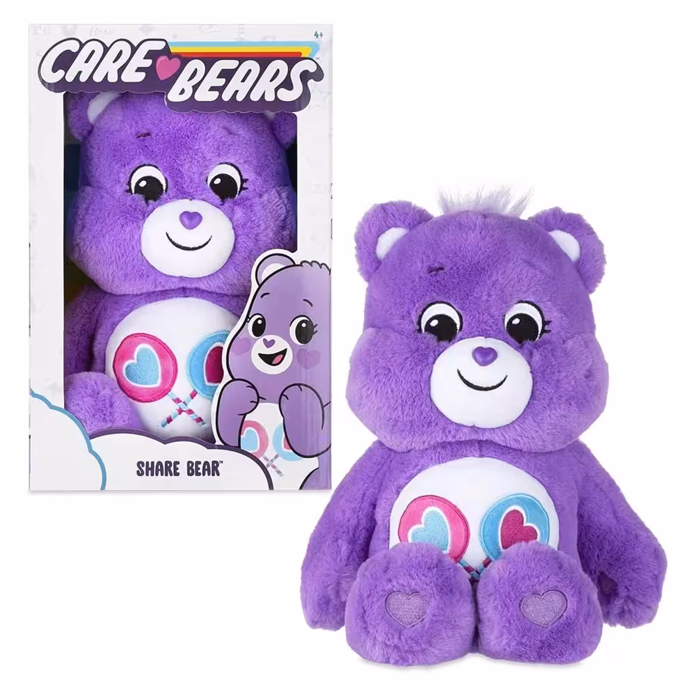 خرس پولیشی آبنباتی بنفش 28 سانتی Care Bears