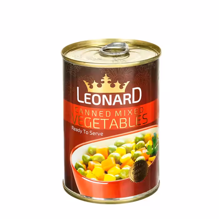کنسرو مخلوط سبزیجات لئونارد 420 گرمی