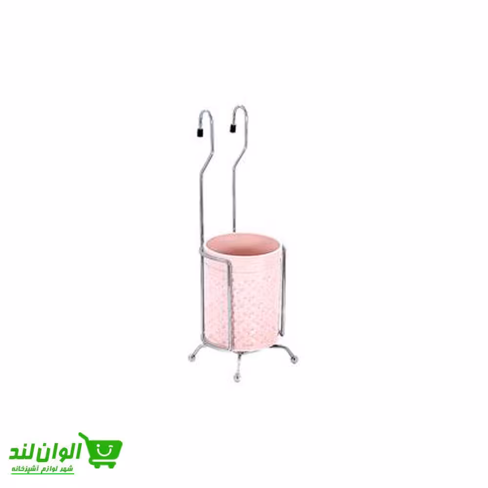 جا قاشقی استیل آویز لیمون طرح گل کد 25603