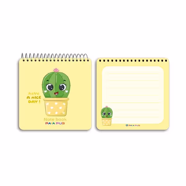 دفترچه یادداشت 10×10 طلقی فانتزی