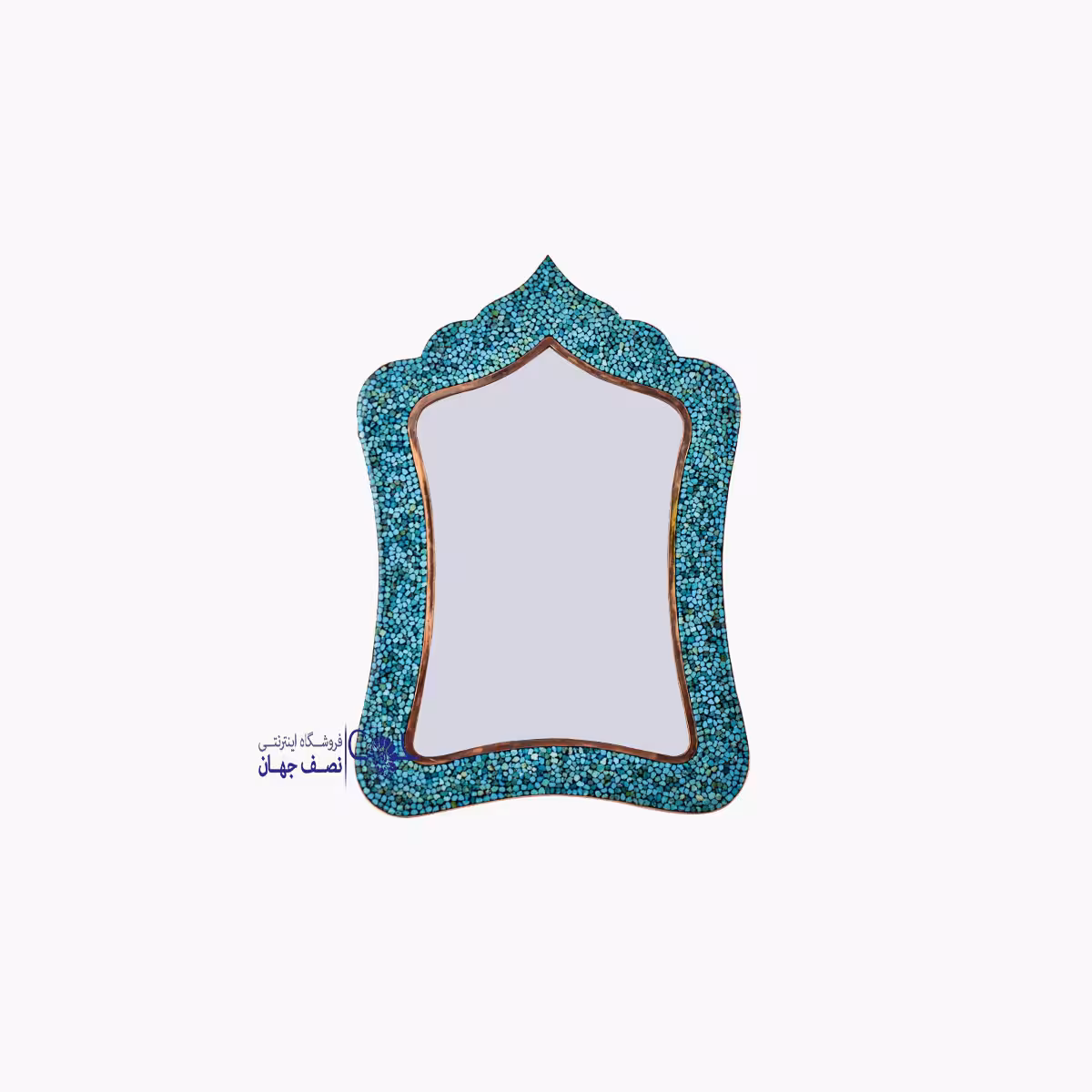 آینه مستطیل فیروزه کوبی کدf034