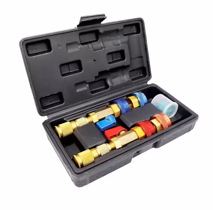 کوپلینگ و سوزن باز کن کولر خودرو مناسب گاز R134a و R1234yf مدل 12012