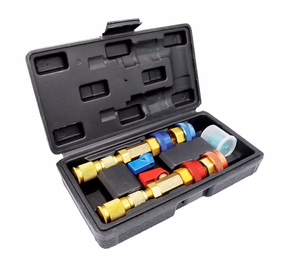 کوپلینگ و سوزن باز کن کولر خودرو مناسب گاز R134a و R1234yf مدل 12012