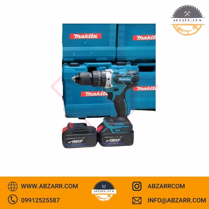 دریل شارژی 24 ولت براشلس طرح ماکیتا مدل MAKKTA24V