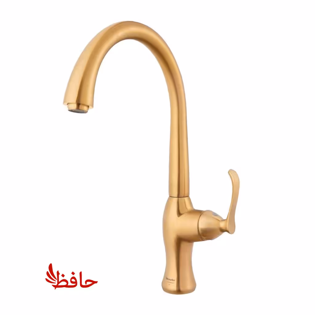 شیر ظرفشویی شودر مدل کلاسیک طلایی مات