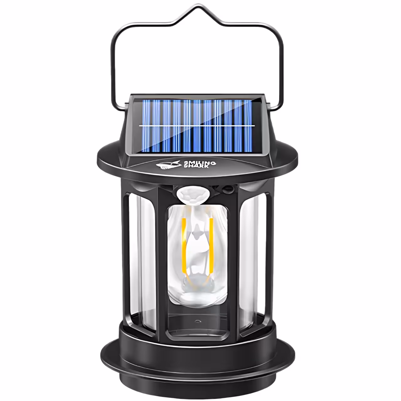 چراغ شارژی هوشمند سنسور حرکتی خورشیدی ضدآب و چراغ کمپینگ اسمایلینگ شارک مدل LY-8286