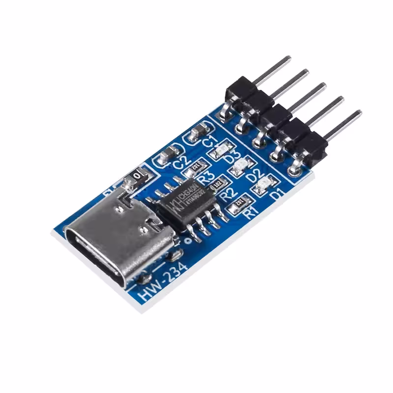 ماژول مبدل USB Type-C به TTL با تراشه CH340N