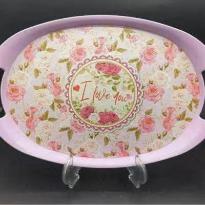 سینی بیضی طرح ترک سایزسه