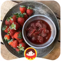 مربا توت فرنگی خانگی 450 گرمی