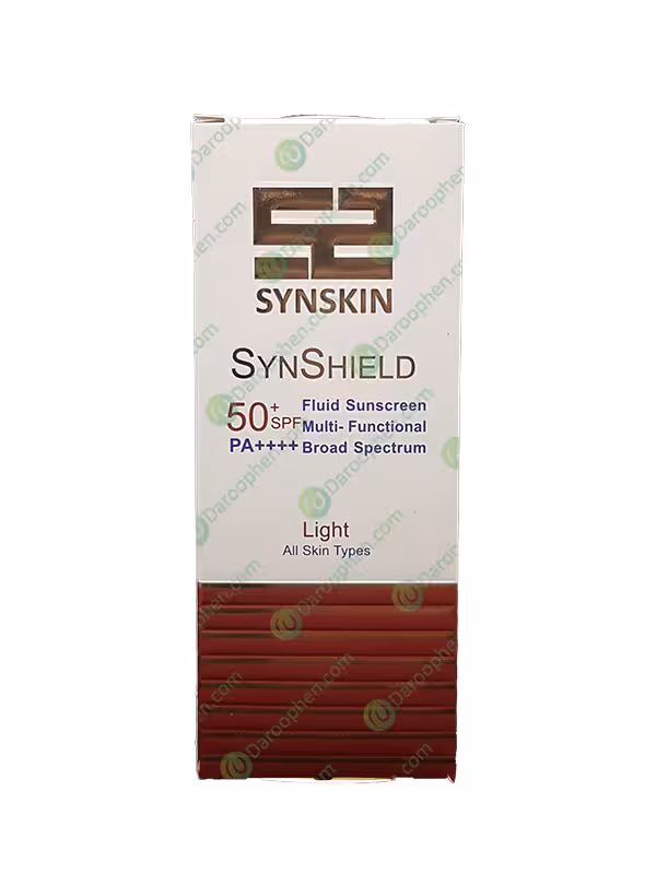 ضد آفتاب فلوئید رنگ متوسط ساین اسکین – SPF 50 Synskin Synshield Fluid Sunscreen Cream Spf 50