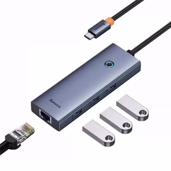 هاب 4 پورت USB-C بیسوس مدل Baseus B0005280A813-00