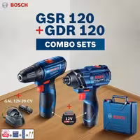 پیچ گوشتی و بکس شارژی بوش مدل فوق حرفه ای GDR 120 LI   GSR 120 LI مجموعه دو عددی