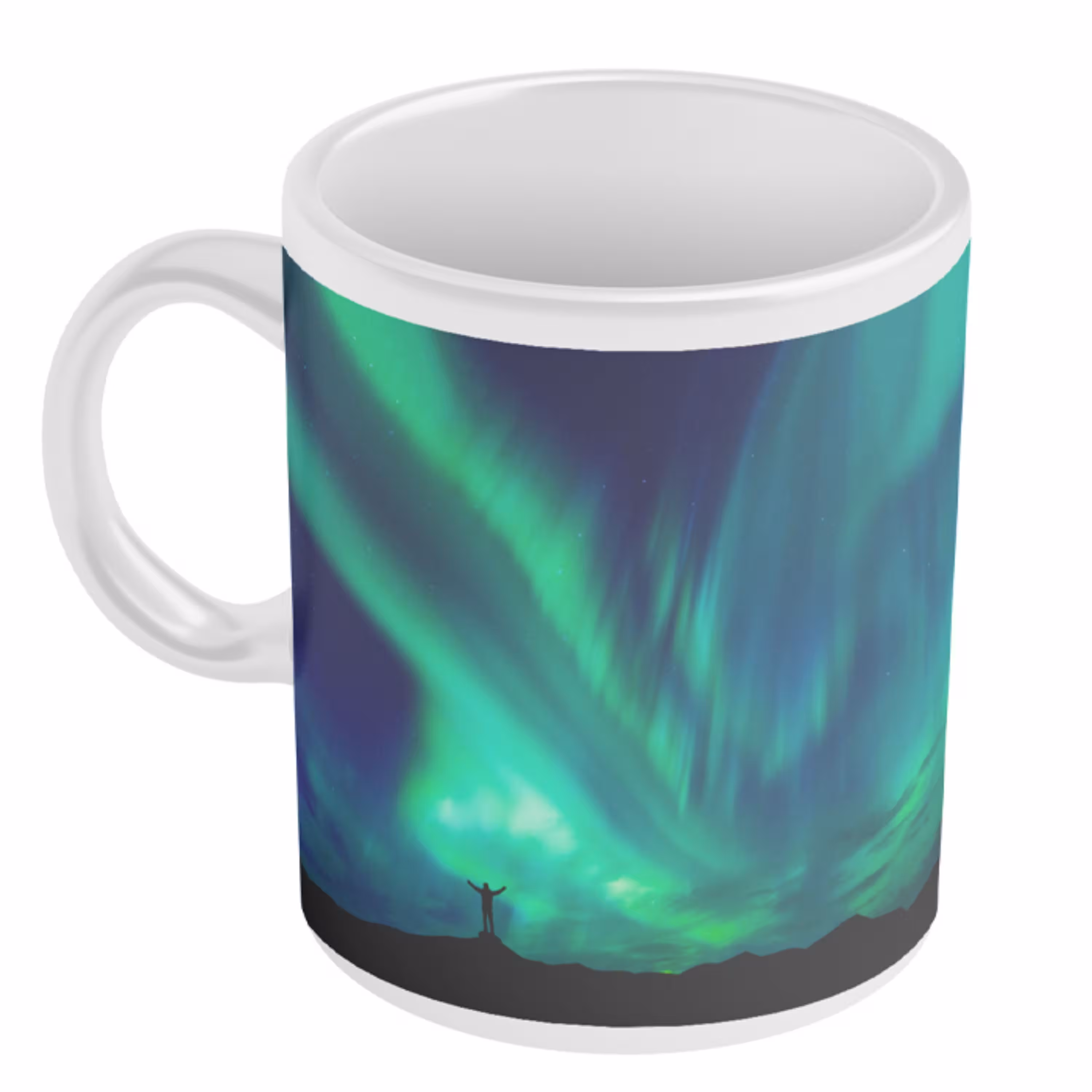 ماگ فانتزی طرح شفق قطبی