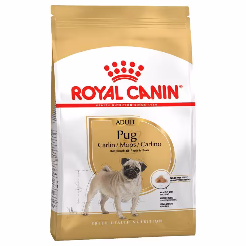 غذای خشک سگ رویال کنین مدل Pug وزن 1.5 کیلوگرم