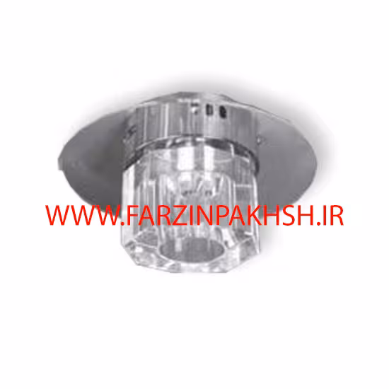 چراغ دکوراتیو کریستالی رو کار بدنه سفید مدل 1015